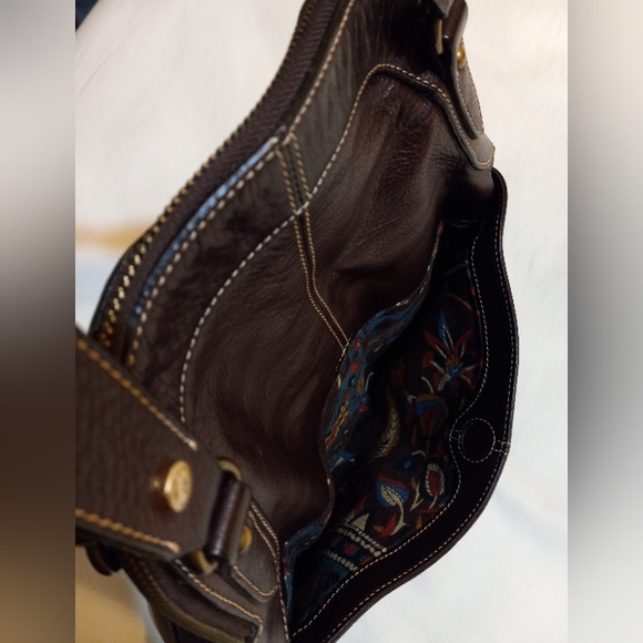 Hard to Find Hayden Harnett Ana Hobo Handbag in Chocolate Brown Leather - Picture 12 of 16